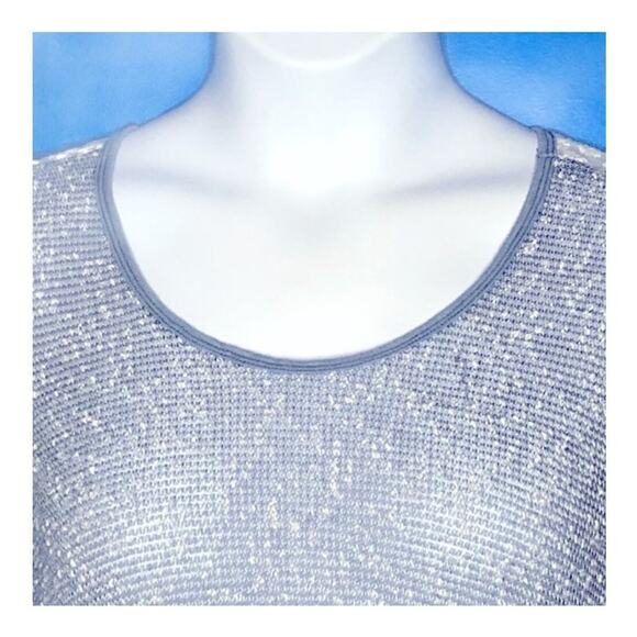 Junie and Jade Lightweight Popcorn Lace Detailed Light Blue Sweater Size Medium - Picture 5 of 16